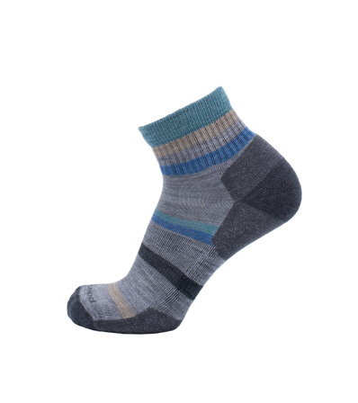 Socks Point6 Mixed Stripe Light 1/4 Crew