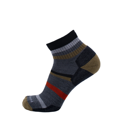 Socks Point6 Mixed Stripe Light 1/4 Crew
