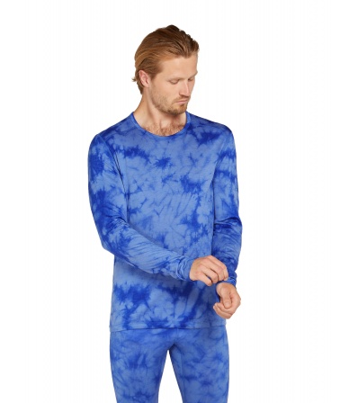 Icebreaker M's 200 Oasis LS Crewe Thermal Top Cloud Dye