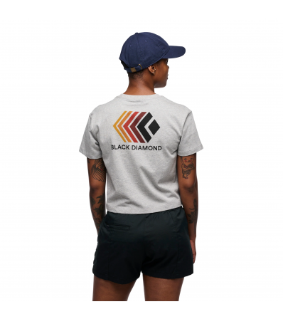 Black Diamond Faded Crop SS Tee W's